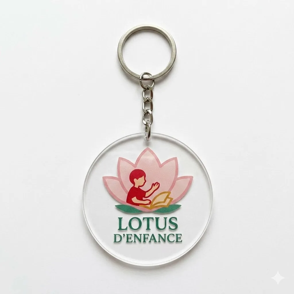 Mini Porte-Clé Lotus d'Enfance
